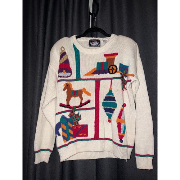 Ugly Christmas Sweater Xmas Size Large - Picture 1 of 3